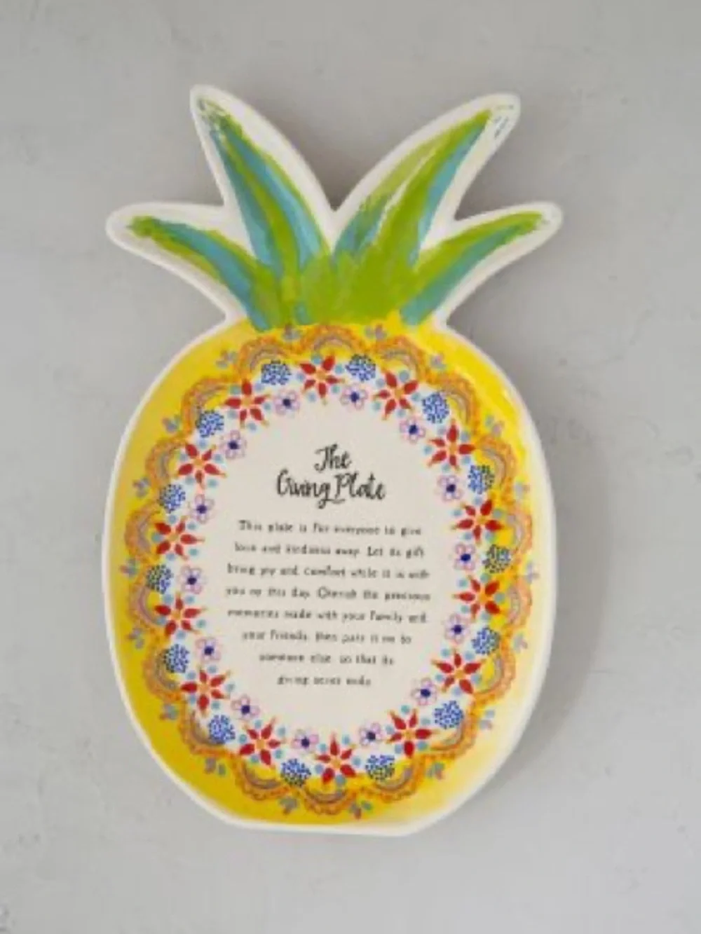 Natural Life The Giving Plate - Pineapple
